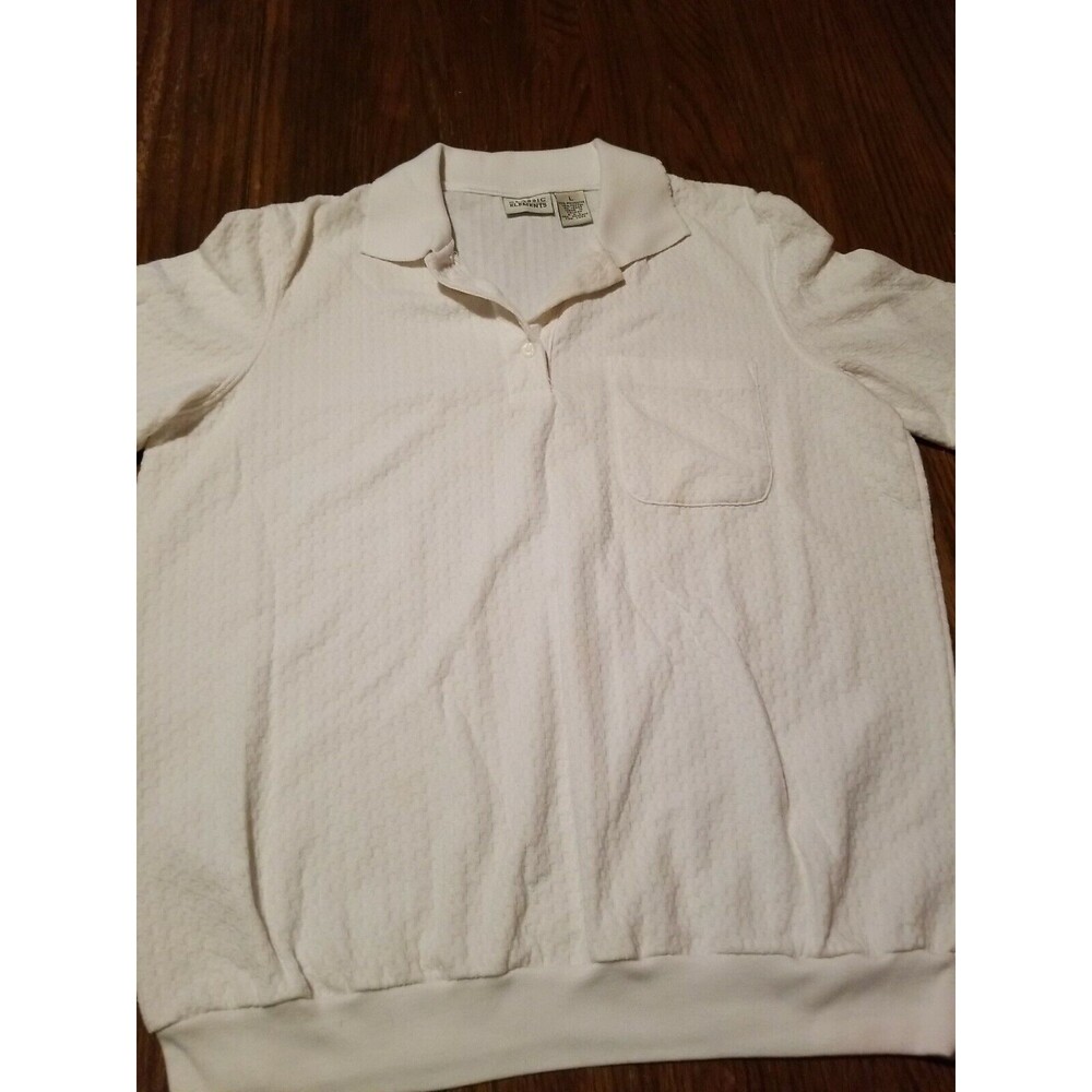 Classic Elements White Short sleeve top Large EUC